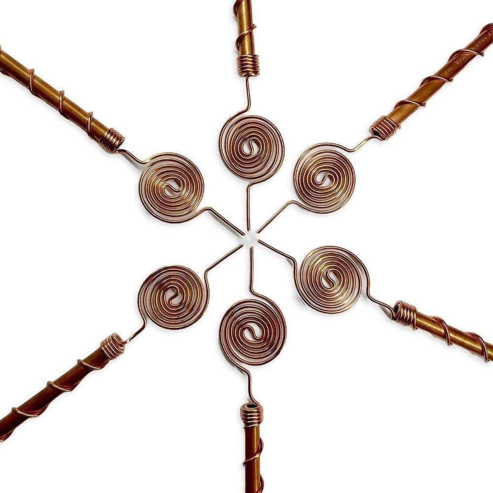 新しいスパイラルコイル式電気栽培用支柱。耐久性に優れたガーデ - Copper Wire Roll のレビューと価格