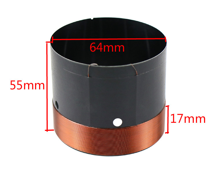2個入り、ウーファー用ボイスコイル、63.5mm、64mm、 - Copper Wire Roll のレビューと価格