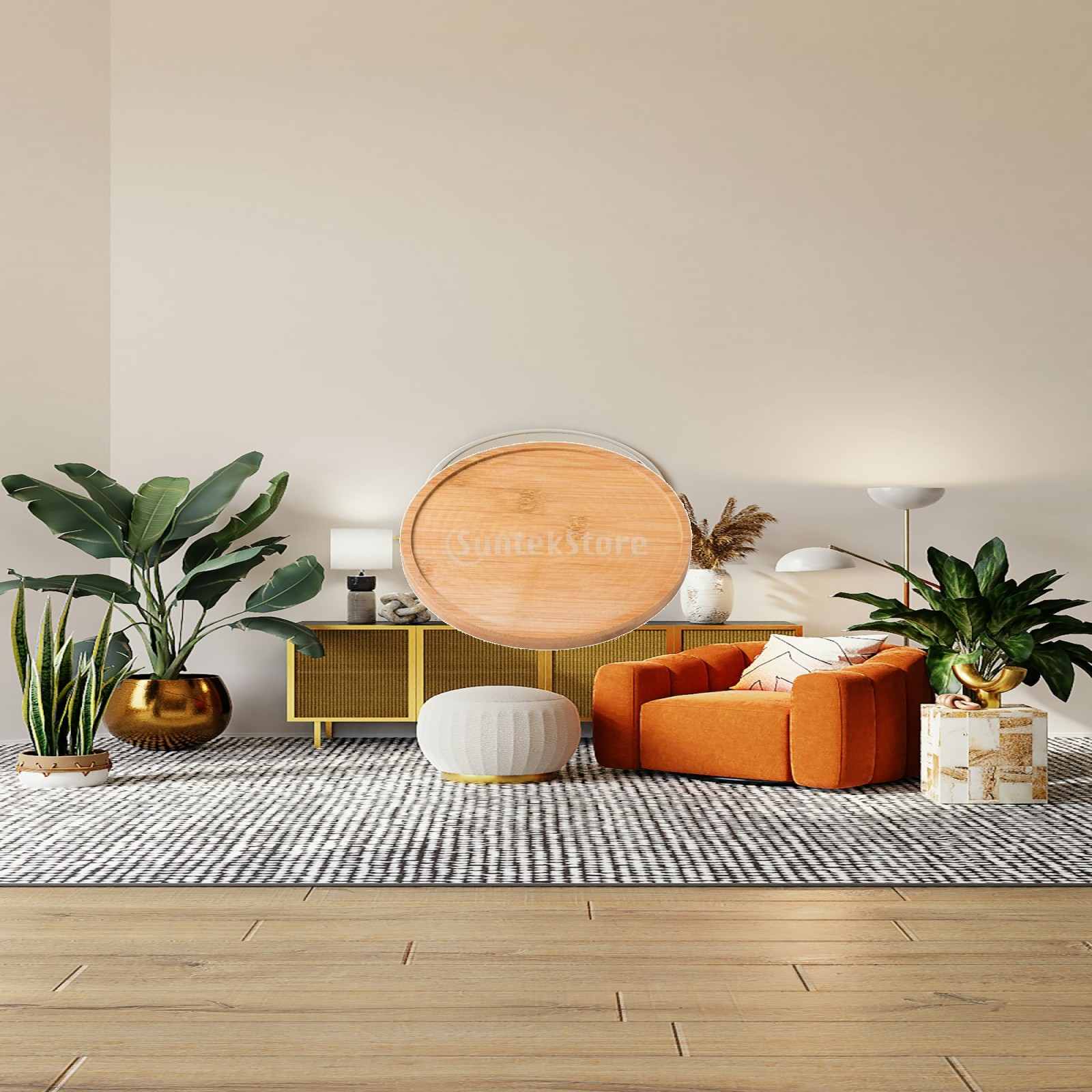 工業用竹製植物受け皿、水滴キャッチャー、木製スタンド、室内植 - Drip Tray Saucer のレビューと価格