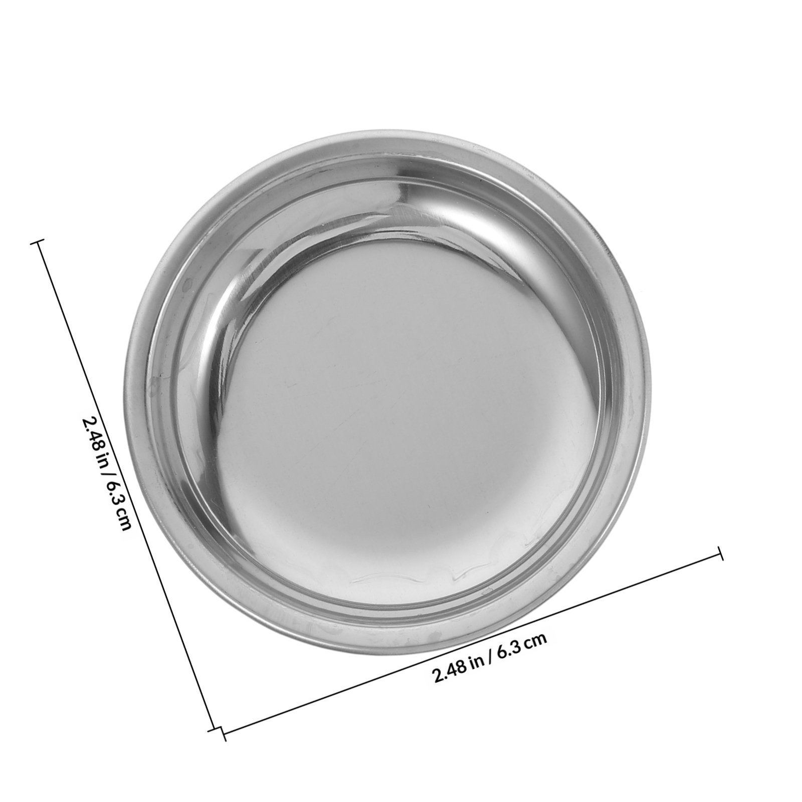 ステンレス製ティーバッグ用ソーサー6個入り、茶こし付き、丸型 - Drip Tray Saucer のレビューと価格