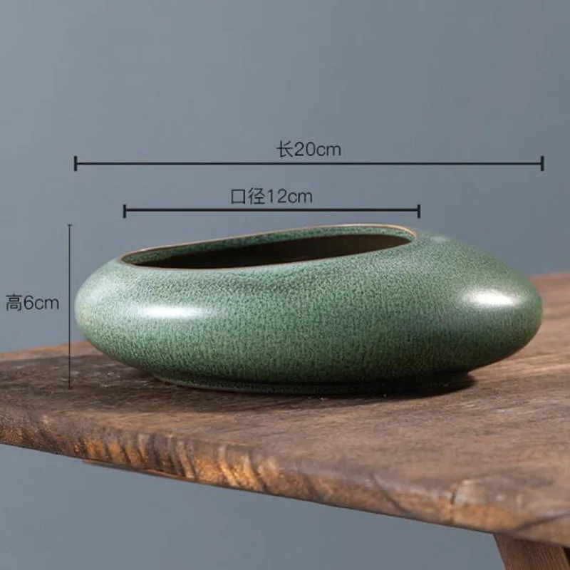 粗陶製の盆栽用花器、観葉植物用鉢、水耕栽培用花器、アスパラガ - Bonsai Garden Art のレビューと価格