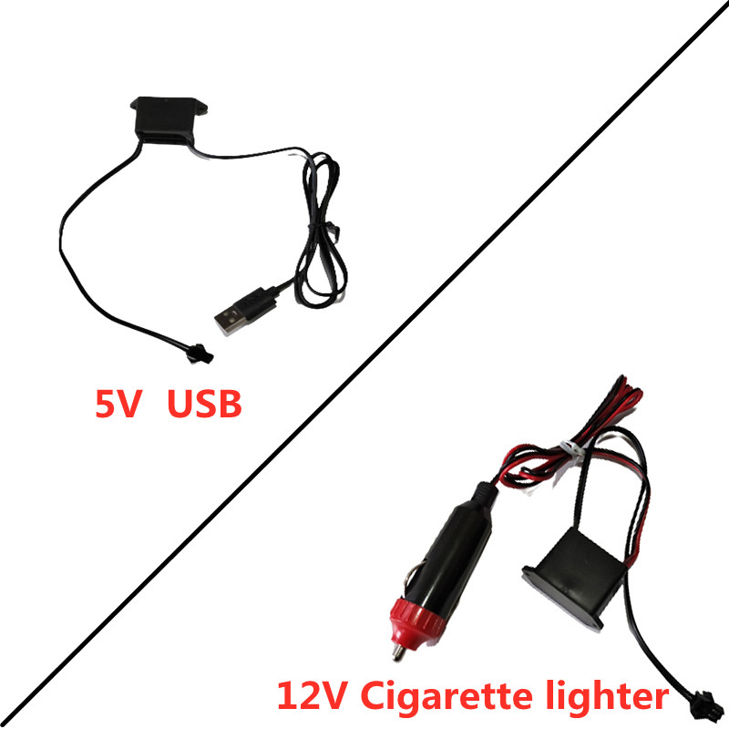 DC 12V ネオンELワイヤー電源ドライバー USBコント - Copper Wire Roll のレビューと価格