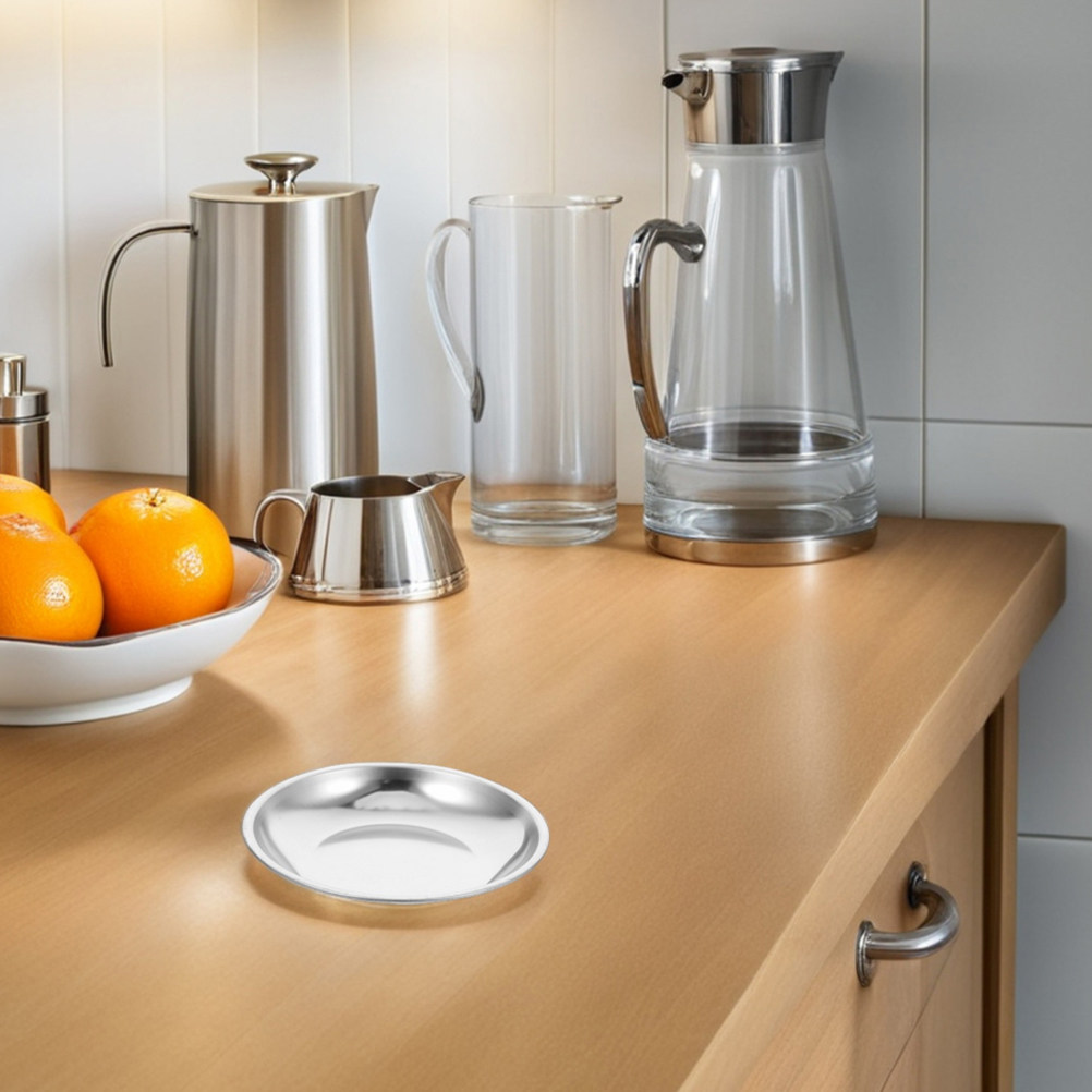 ステンレス製ティーバッグ置き皿6個セット。モダンでミニマルな - Drip Tray Saucer のレビューと価格