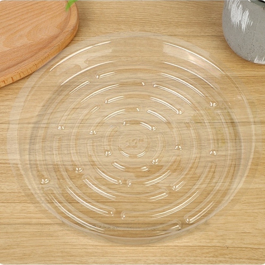 透明なドリップトレイ 室内園芸用植木鉢受け皿 滑り止めベース - Drip Tray Saucer のレビューと価格